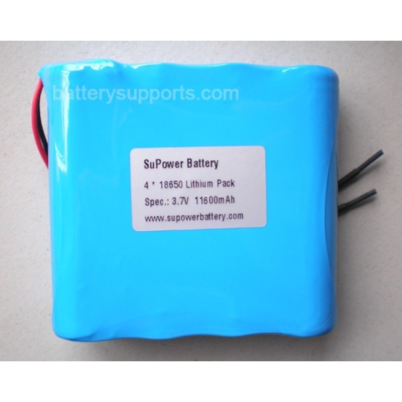 3.6V 3.7V 4* 18650 11600mAh 4P Lithium ion Li-ion Battery Pack