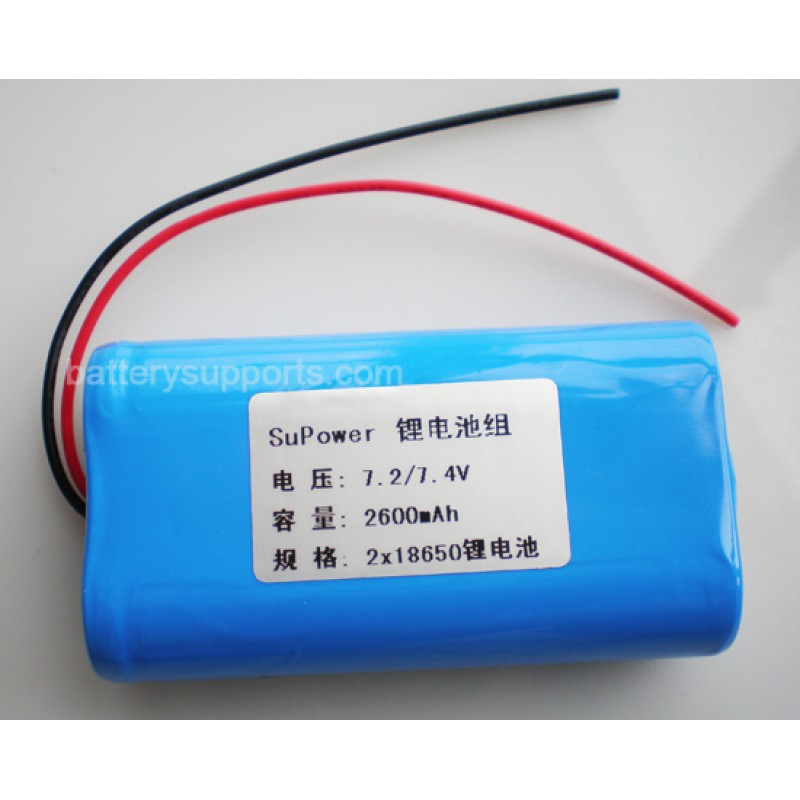 7.2V 7.4V 2* 18650 2600mAh 2S Lithium ion Li-ion Battery Pack