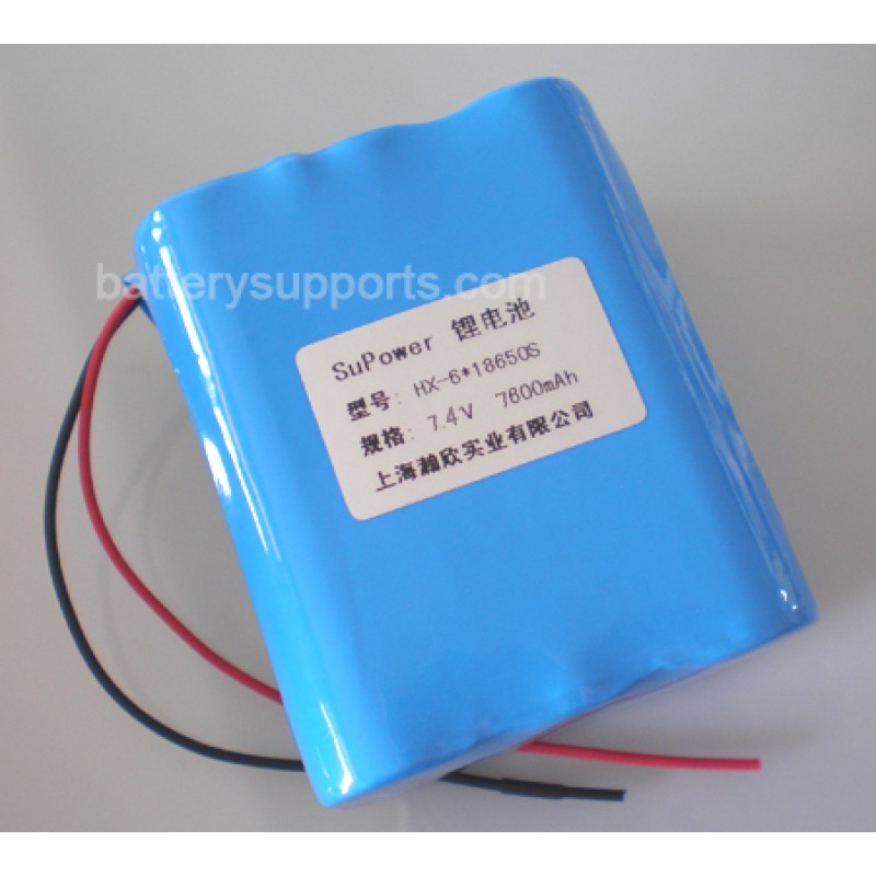 7.2V 7.4V 6* 18650 7800mAh 2S3P Lithium ion Li-ion Battery Pack