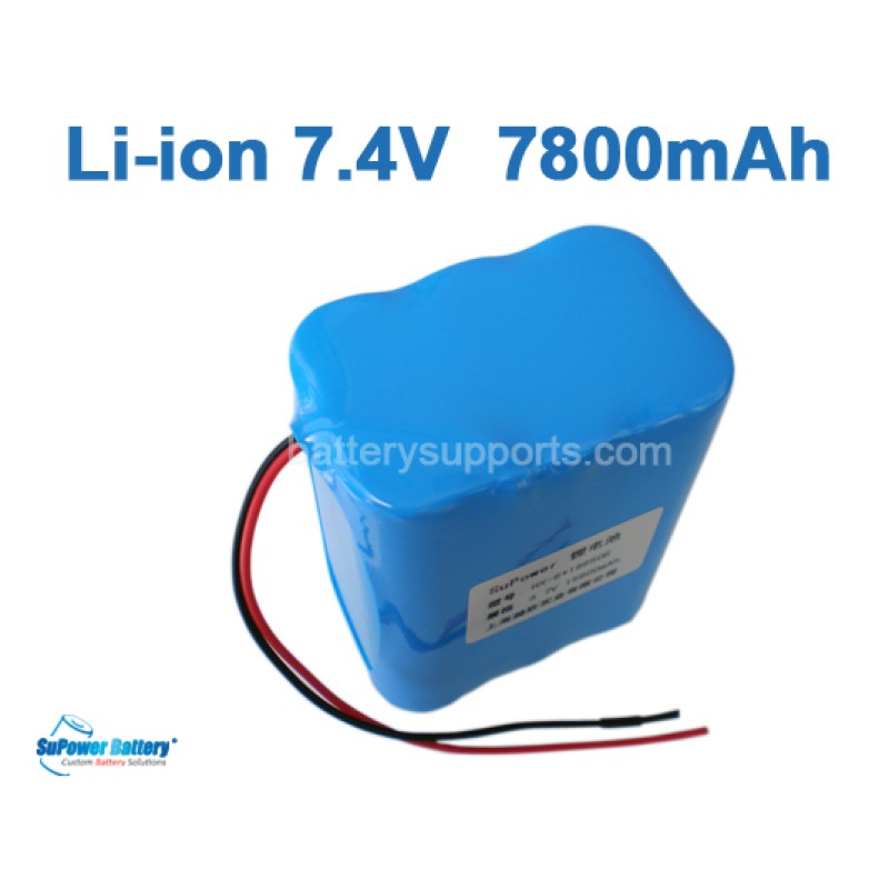7.2V 7.4V 6* 18650 7800mAh 2S3P Lithium ion Li-ion Battery Pack 7.2V 7.4V 6* 18650 7800mAh 2S3P Lithium ion Li-ion Battery Pack