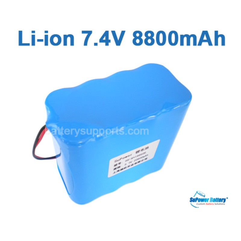 7.2V 7.4V 8* 18650 8800mAh 2S4P Lithium ion Li-ion Battery Pack