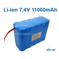 7.2V 7.4V 10* 18650 11Ah 2S5P Lithium ion Li-ion Battery Pack