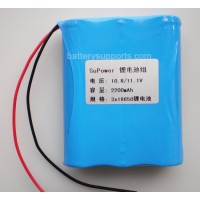 10.8V 11.1V 12V 12.6V 2200mAh 3S Lithium ion Li-ion Battery Pack