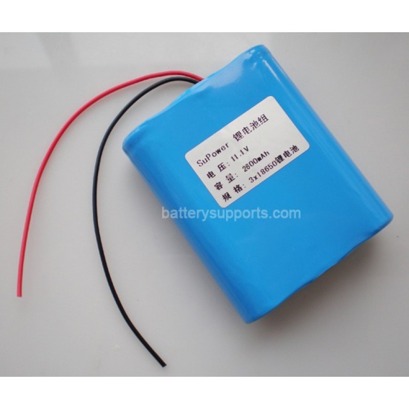 10.8V 11.1V 12V LiMnO2 2600mAh 3S Lithium Li-ion Battery Pack