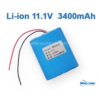 10.8V 11.1V 3* 18650 3400mAh 3S Lithium ion Li-ion Battery Pack